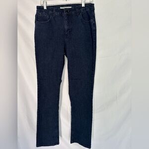 Jones New York Deep Indigo Straight Leg Jeans